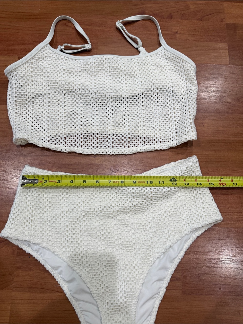 NET aerie White Crochet Two-Piece Bikini Set - Picture 3 of 8